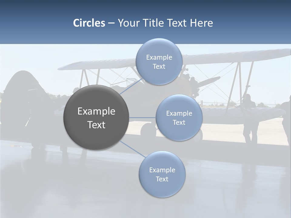 A Small Yellow Airplane Sitting On Top Of An Airport Tarmac PowerPoint Template