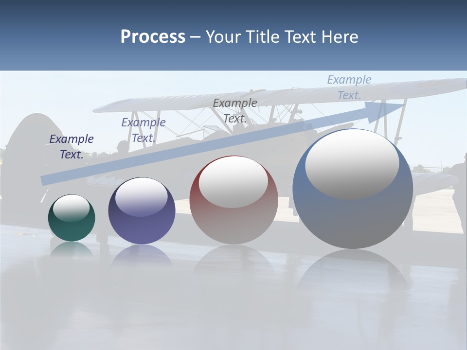 A Small Yellow Airplane Sitting On Top Of An Airport Tarmac PowerPoint Template