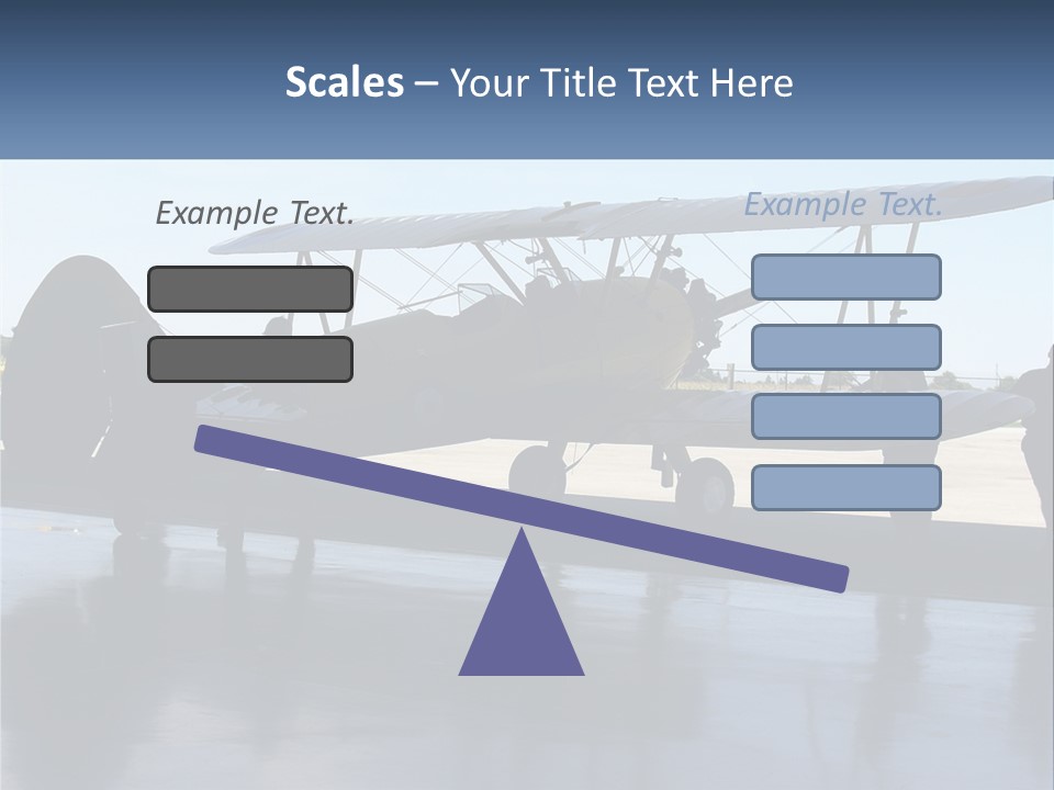 A Small Yellow Airplane Sitting On Top Of An Airport Tarmac PowerPoint Template