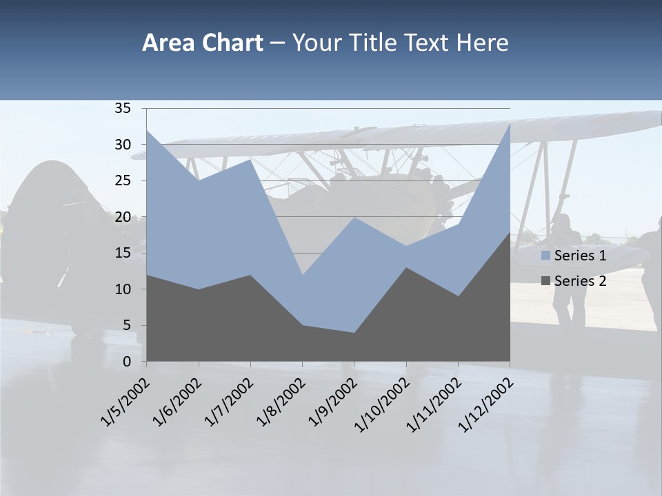 A Small Yellow Airplane Sitting On Top Of An Airport Tarmac PowerPoint Template