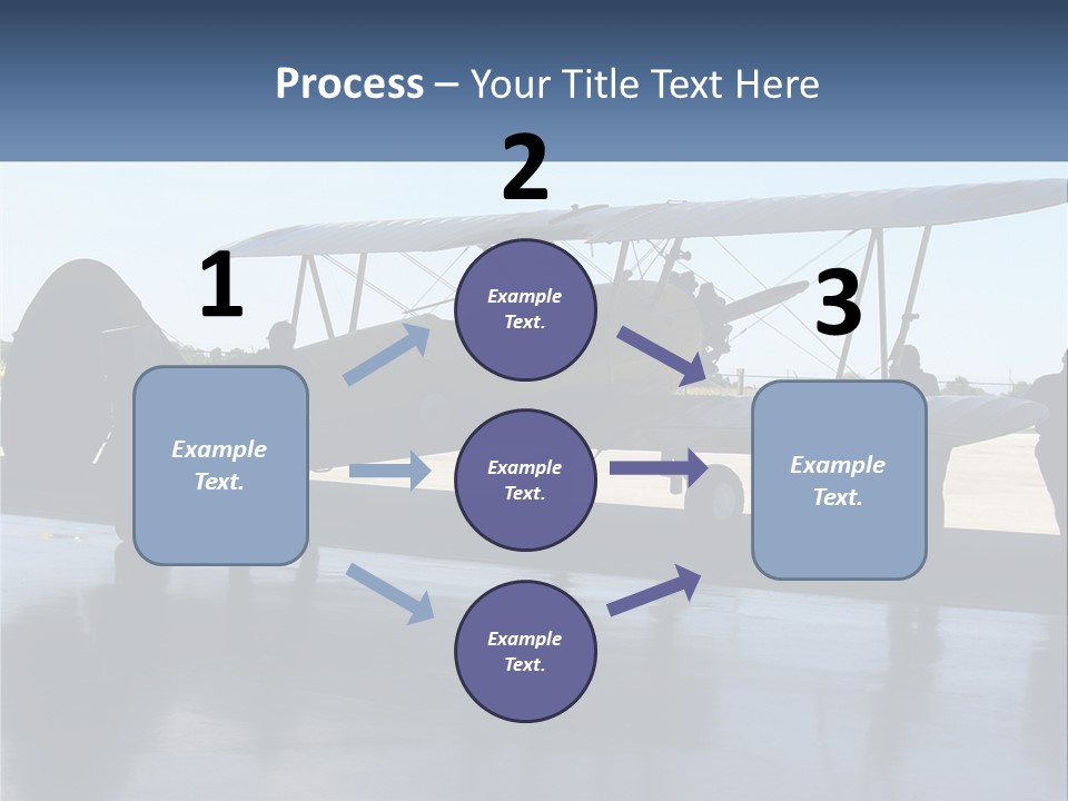 A Small Yellow Airplane Sitting On Top Of An Airport Tarmac PowerPoint Template