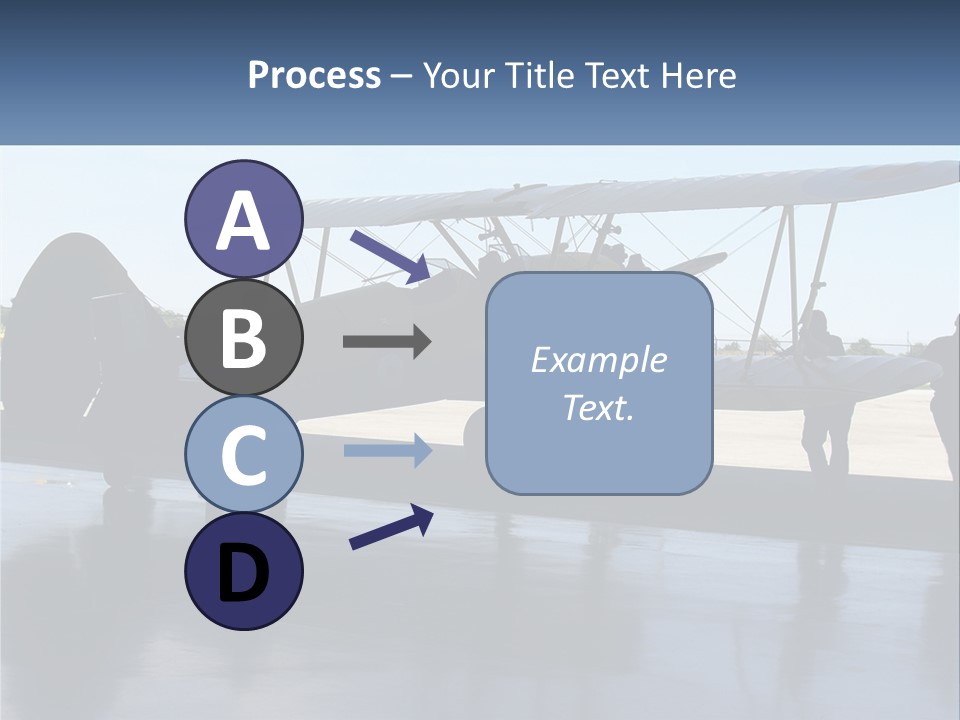A Small Yellow Airplane Sitting On Top Of An Airport Tarmac PowerPoint Template