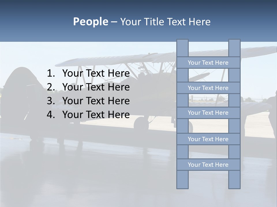 A Small Yellow Airplane Sitting On Top Of An Airport Tarmac PowerPoint Template