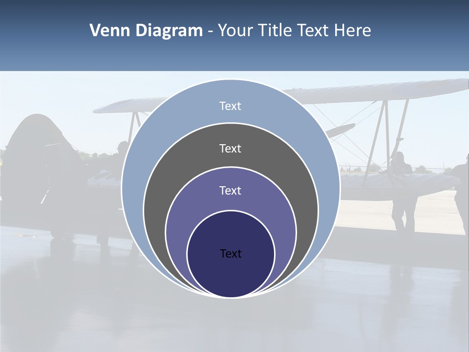A Small Yellow Airplane Sitting On Top Of An Airport Tarmac PowerPoint Template