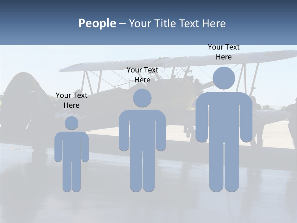 A Small Yellow Airplane Sitting On Top Of An Airport Tarmac PowerPoint Template