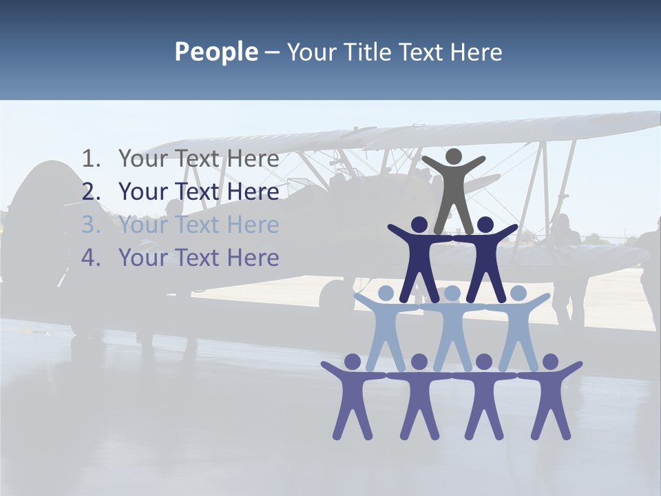 A Small Yellow Airplane Sitting On Top Of An Airport Tarmac PowerPoint Template