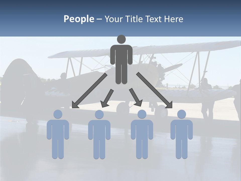 A Small Yellow Airplane Sitting On Top Of An Airport Tarmac PowerPoint Template