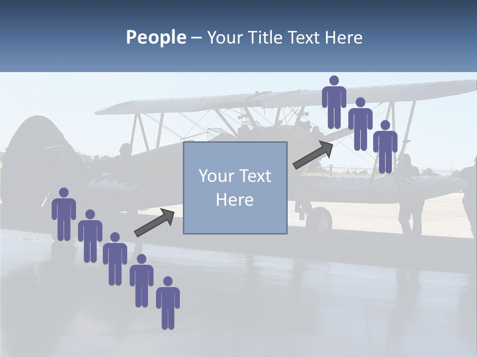 A Small Yellow Airplane Sitting On Top Of An Airport Tarmac PowerPoint Template