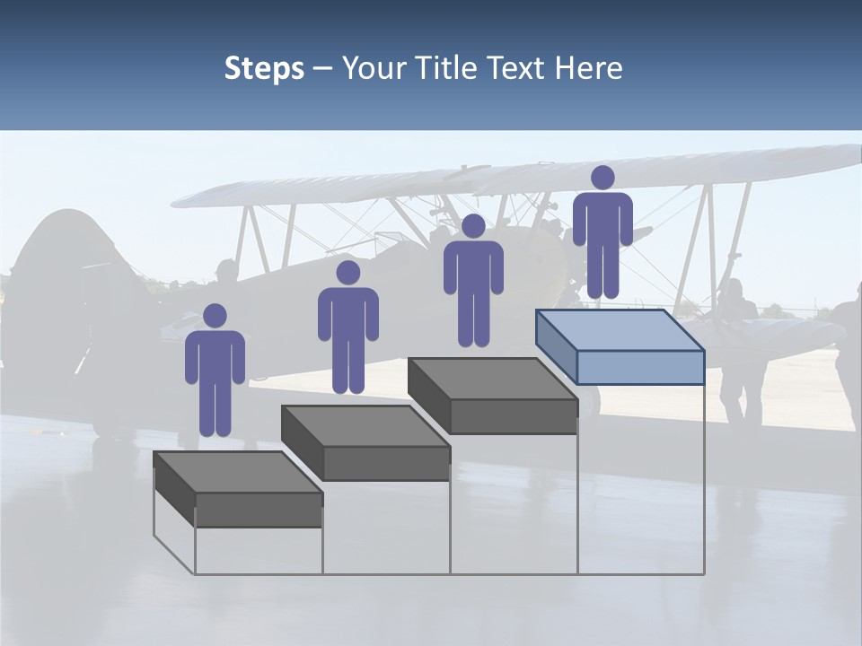 A Small Yellow Airplane Sitting On Top Of An Airport Tarmac PowerPoint Template