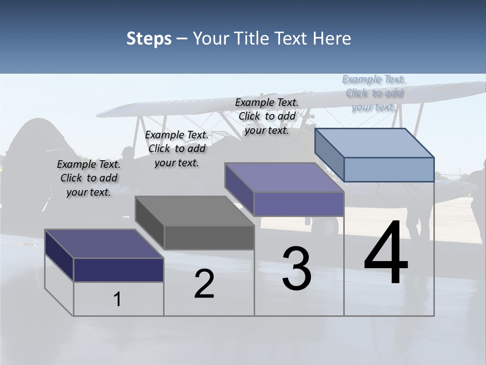 A Small Yellow Airplane Sitting On Top Of An Airport Tarmac PowerPoint Template