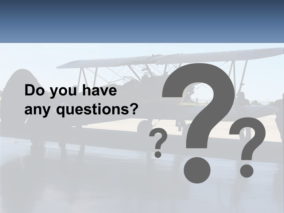 A Small Yellow Airplane Sitting On Top Of An Airport Tarmac PowerPoint Template