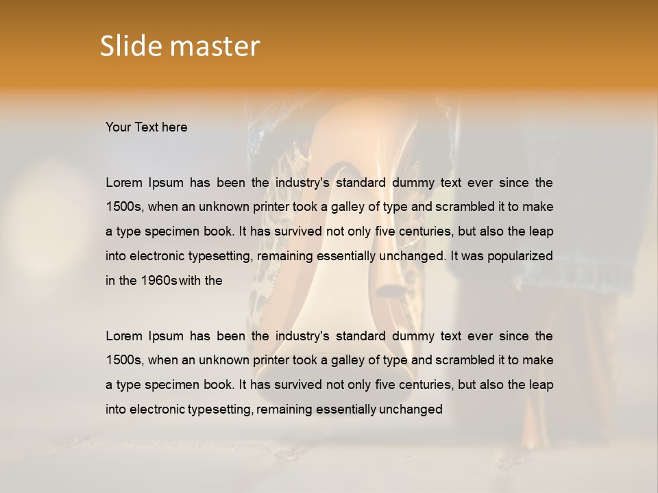 A Woman's Feet In High Heels Powerpoint Template PowerPoint Template