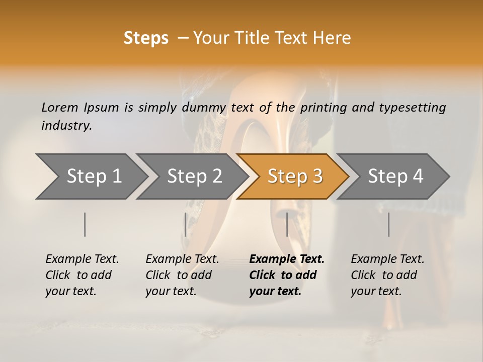 A Woman's Feet In High Heels Powerpoint Template PowerPoint Template