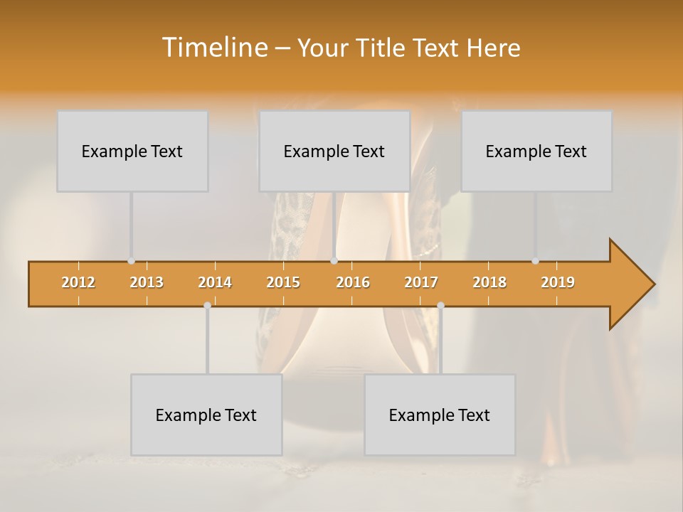 A Woman's Feet In High Heels Powerpoint Template PowerPoint Template