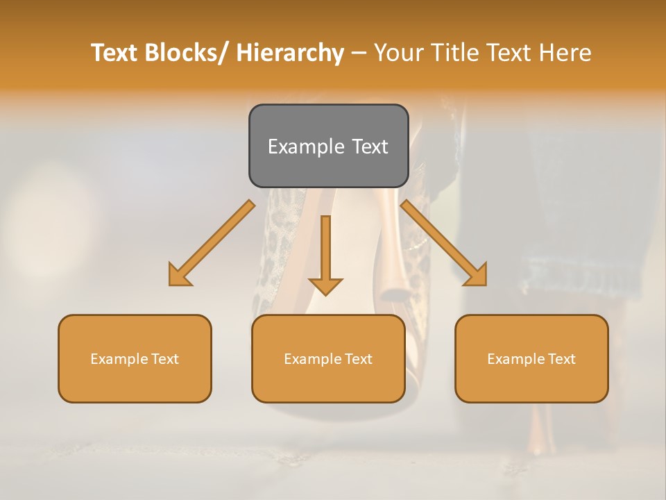 A Woman's Feet In High Heels Powerpoint Template PowerPoint Template