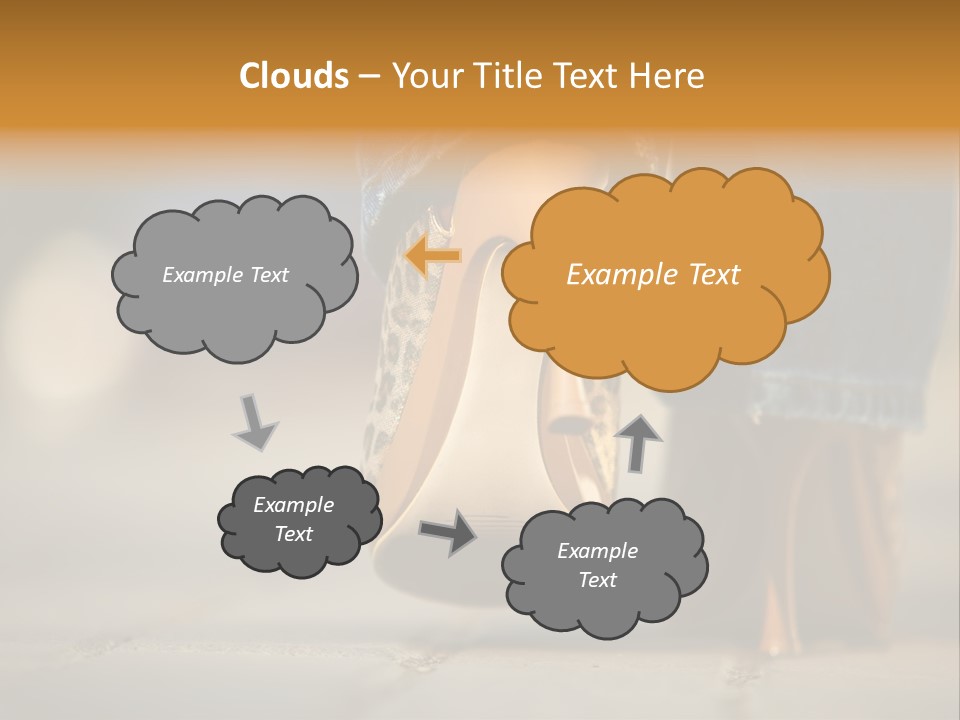 A Woman's Feet In High Heels Powerpoint Template PowerPoint Template