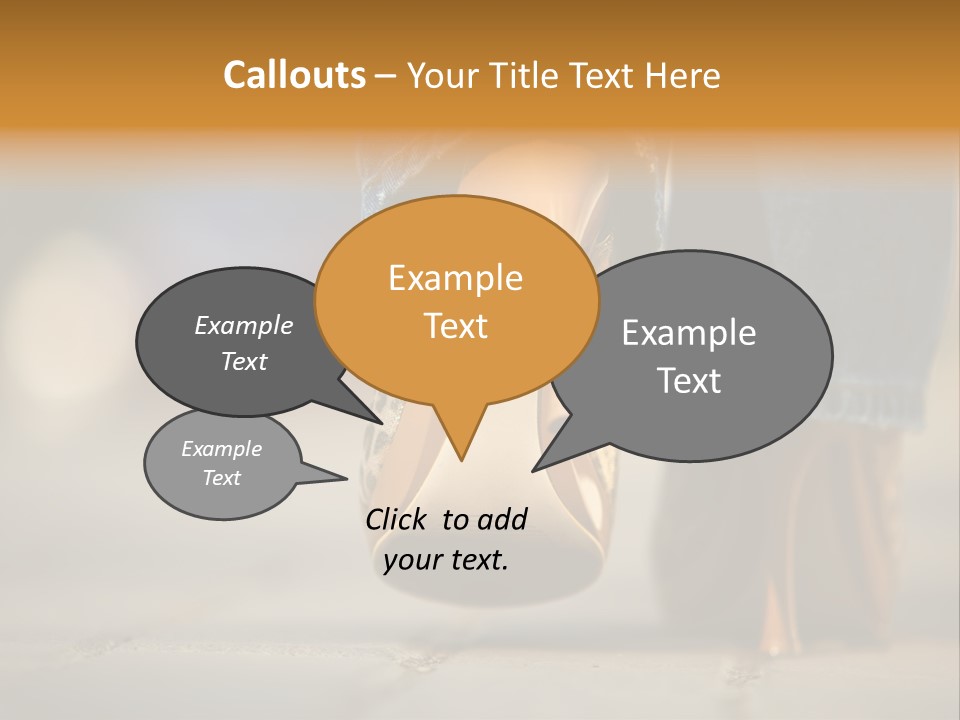 A Woman's Feet In High Heels Powerpoint Template PowerPoint Template