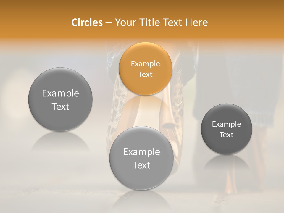 A Woman's Feet In High Heels Powerpoint Template PowerPoint Template