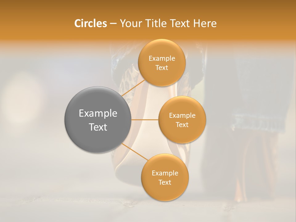 A Woman's Feet In High Heels Powerpoint Template PowerPoint Template