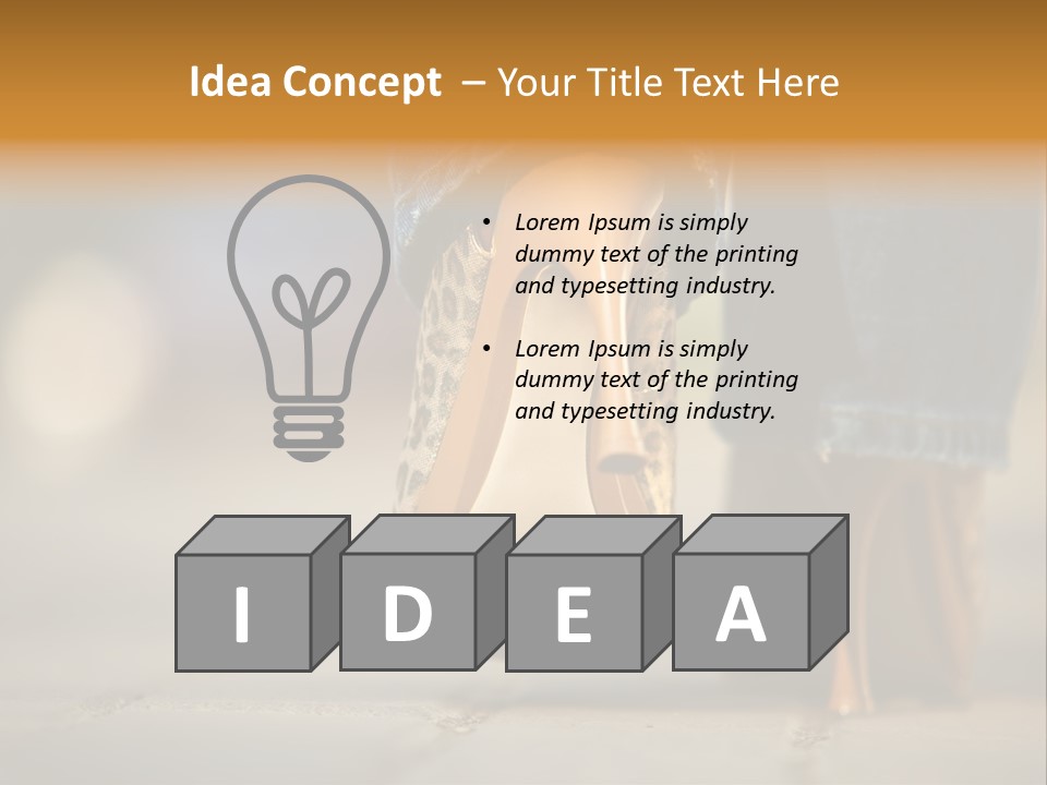 A Woman's Feet In High Heels Powerpoint Template PowerPoint Template