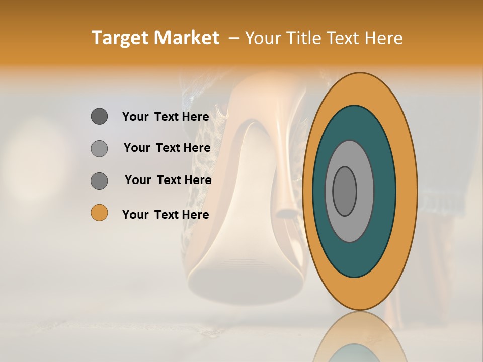 A Woman's Feet In High Heels Powerpoint Template PowerPoint Template