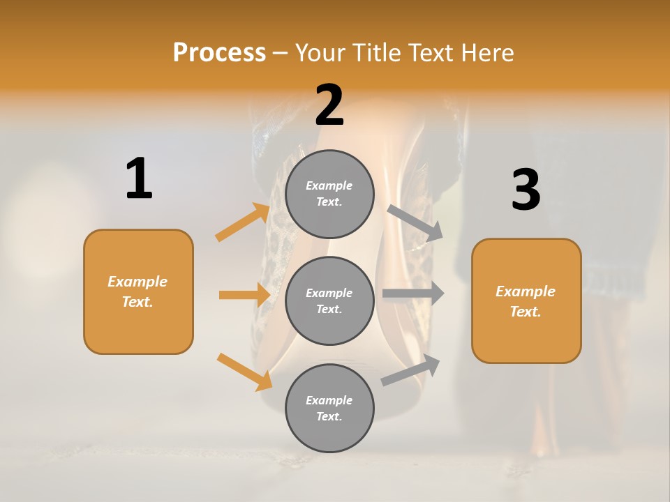 A Woman's Feet In High Heels Powerpoint Template PowerPoint Template