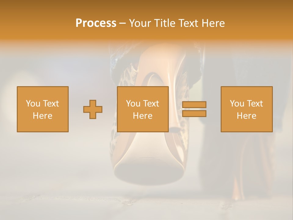 A Woman's Feet In High Heels Powerpoint Template PowerPoint Template