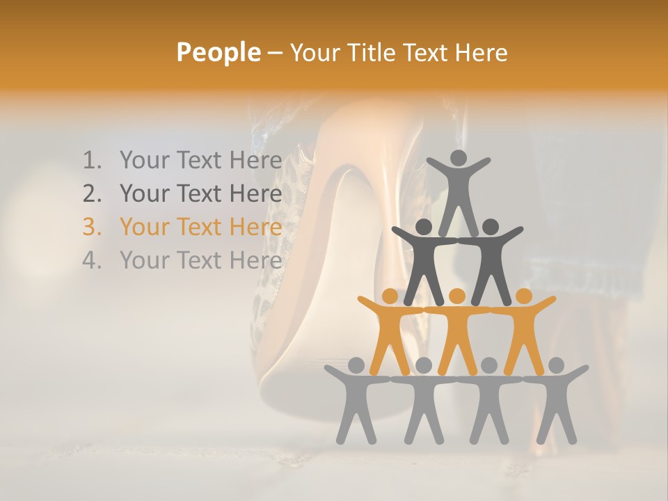 A Woman's Feet In High Heels Powerpoint Template PowerPoint Template