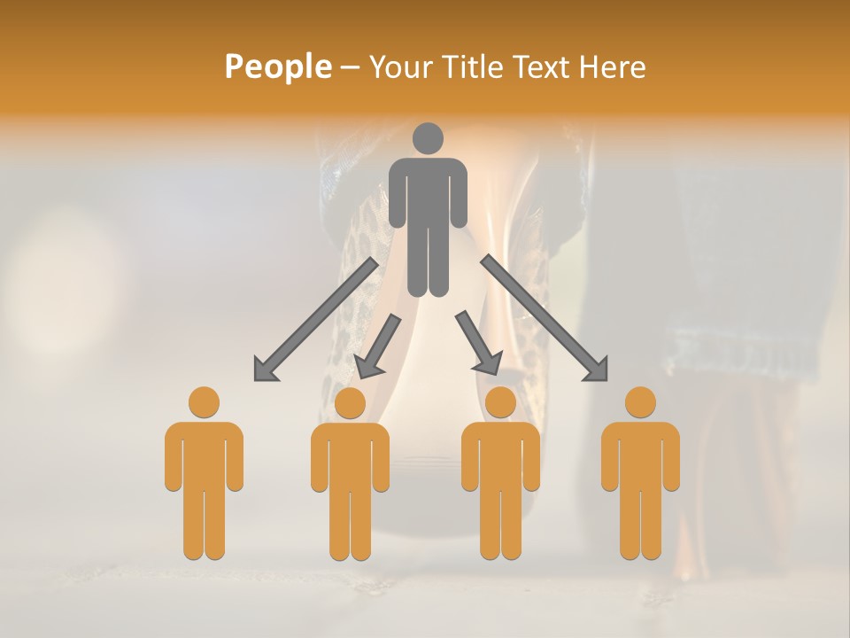 A Woman's Feet In High Heels Powerpoint Template PowerPoint Template