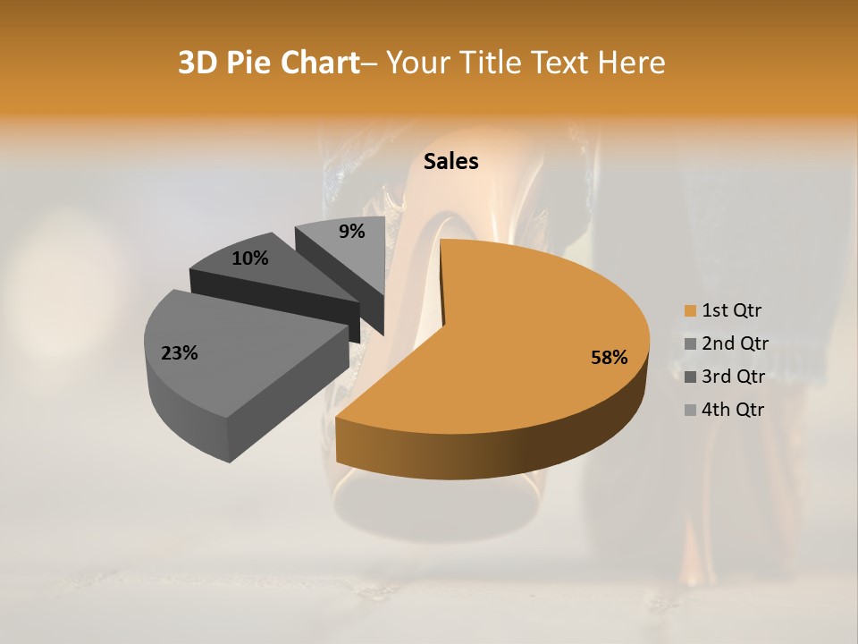 A Woman's Feet In High Heels Powerpoint Template PowerPoint Template