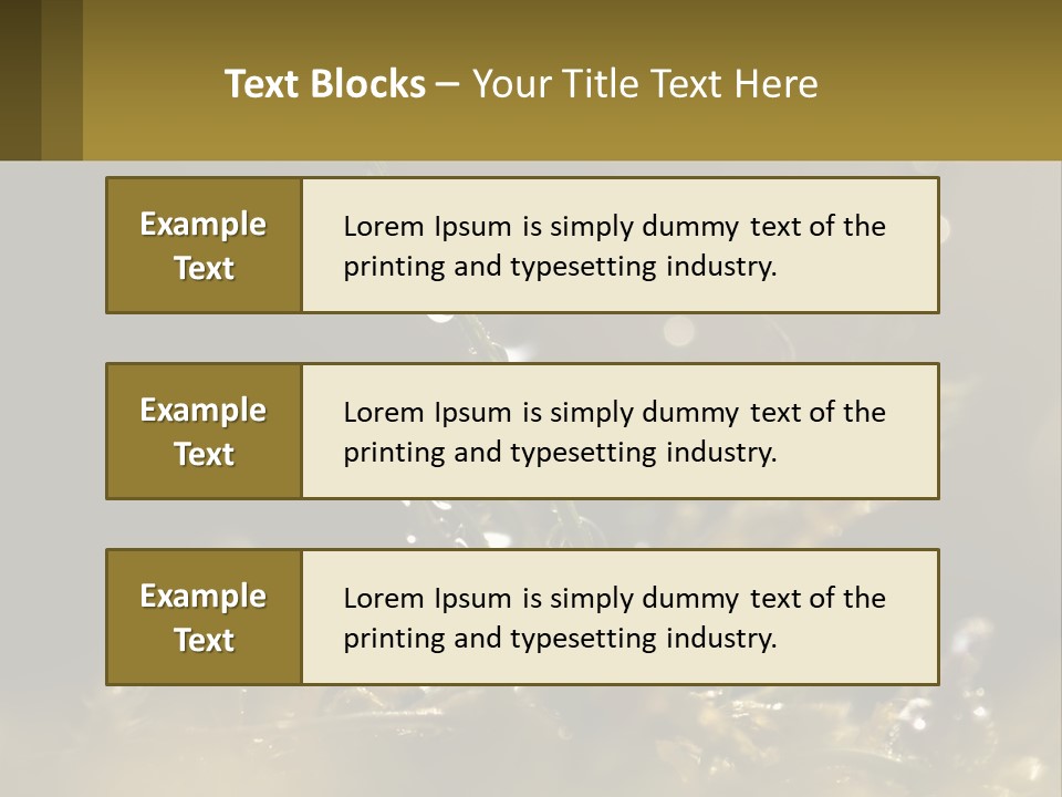 A Plant With Drops Of Water On It PowerPoint Template
