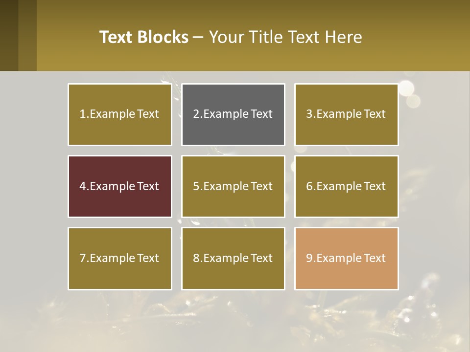 A Plant With Drops Of Water On It PowerPoint Template