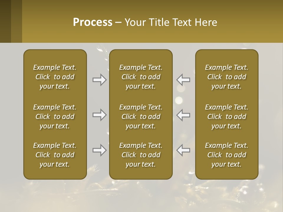 A Plant With Drops Of Water On It PowerPoint Template