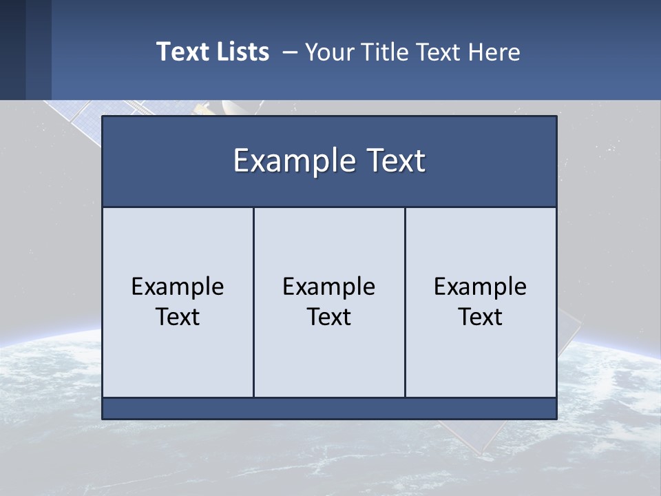 An Image Of A Satellite In Space With The Earth In The Background PowerPoint Template