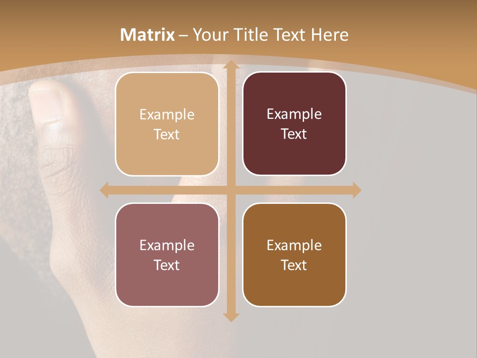 A Man With His Hands On His Face PowerPoint Template