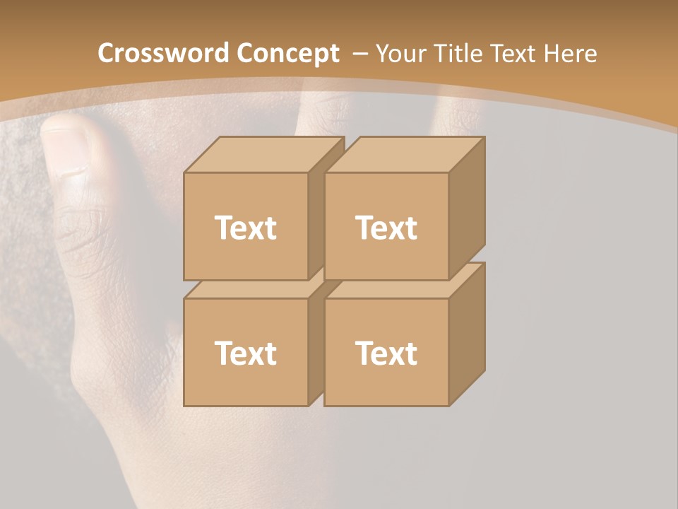 A Man With His Hands On His Face PowerPoint Template