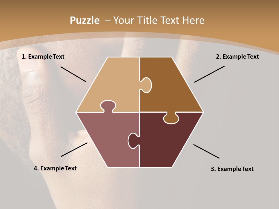 A Man With His Hands On His Face PowerPoint Template
