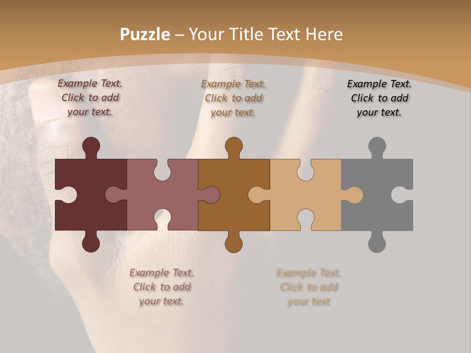 A Man With His Hands On His Face PowerPoint Template