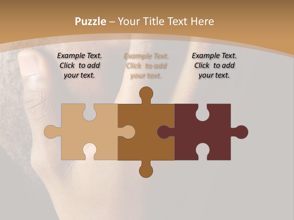 A Man With His Hands On His Face PowerPoint Template