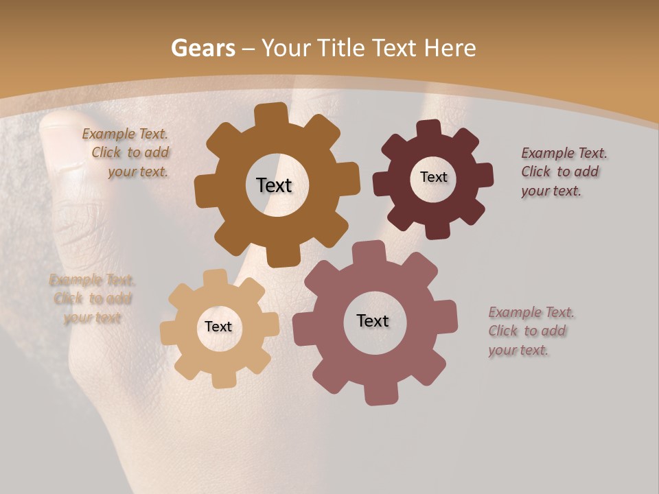 A Man With His Hands On His Face PowerPoint Template