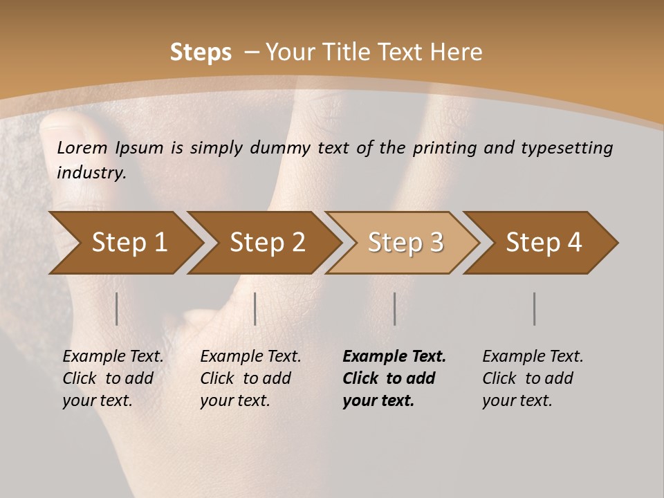 A Man With His Hands On His Face PowerPoint Template