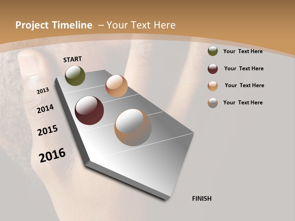 A Man With His Hands On His Face PowerPoint Template