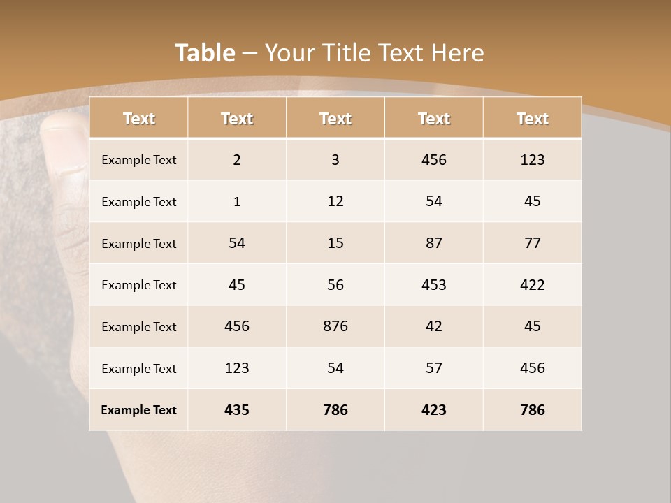 A Man With His Hands On His Face PowerPoint Template