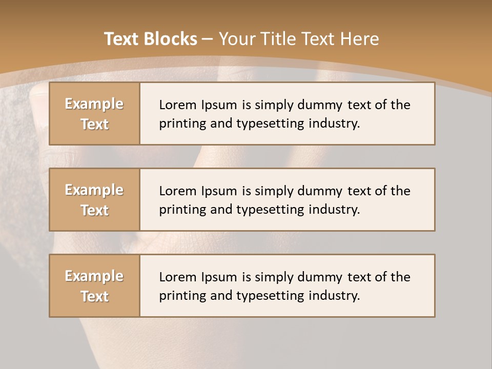 A Man With His Hands On His Face PowerPoint Template
