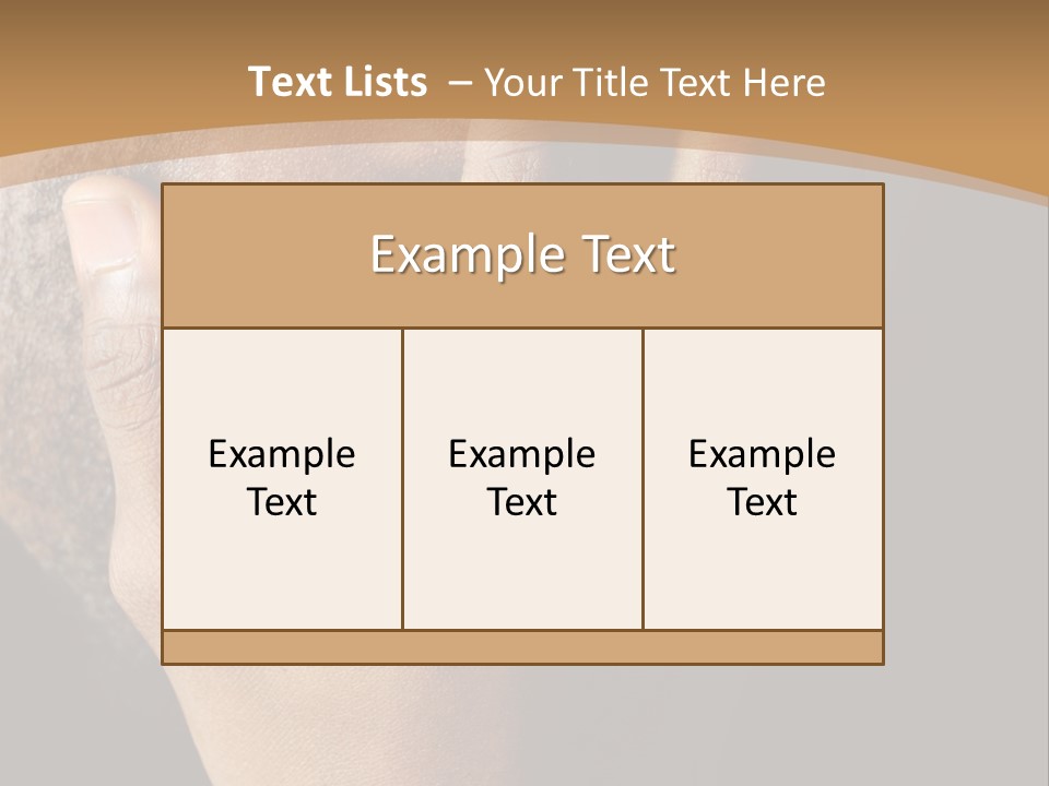 A Man With His Hands On His Face PowerPoint Template