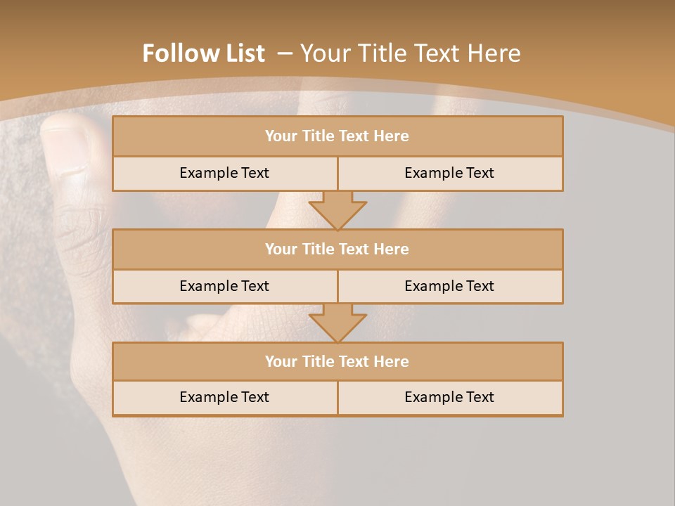 A Man With His Hands On His Face PowerPoint Template