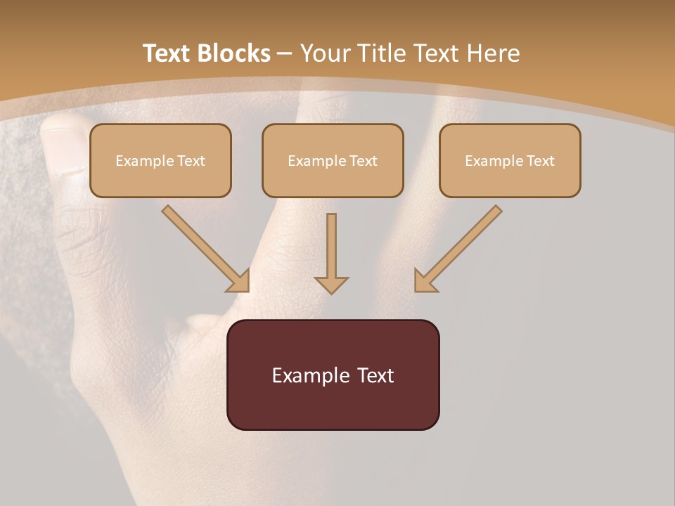 A Man With His Hands On His Face PowerPoint Template