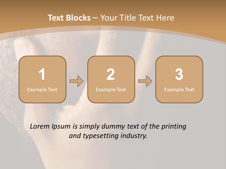 A Man With His Hands On His Face PowerPoint Template