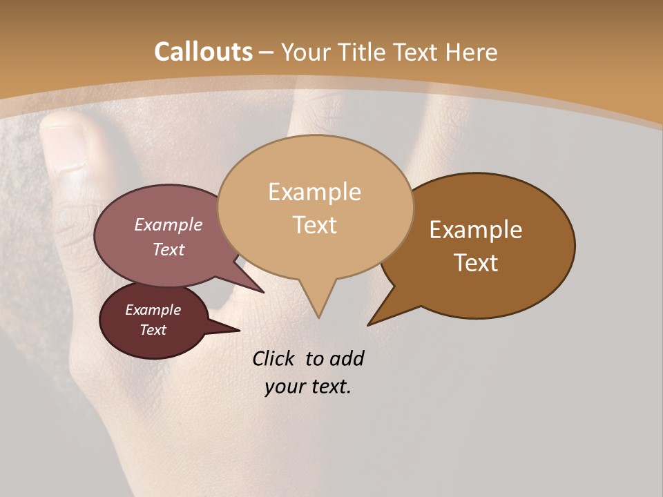 A Man With His Hands On His Face PowerPoint Template