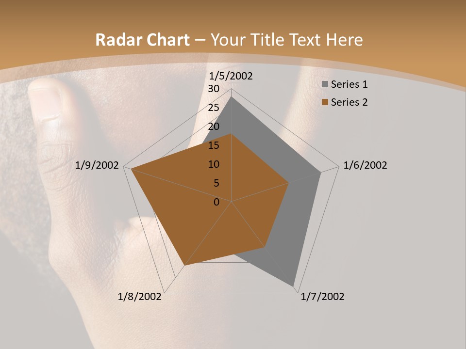 A Man With His Hands On His Face PowerPoint Template